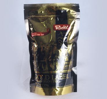 Ceylon Tea Packeted Richy Gold Label Tea Packs